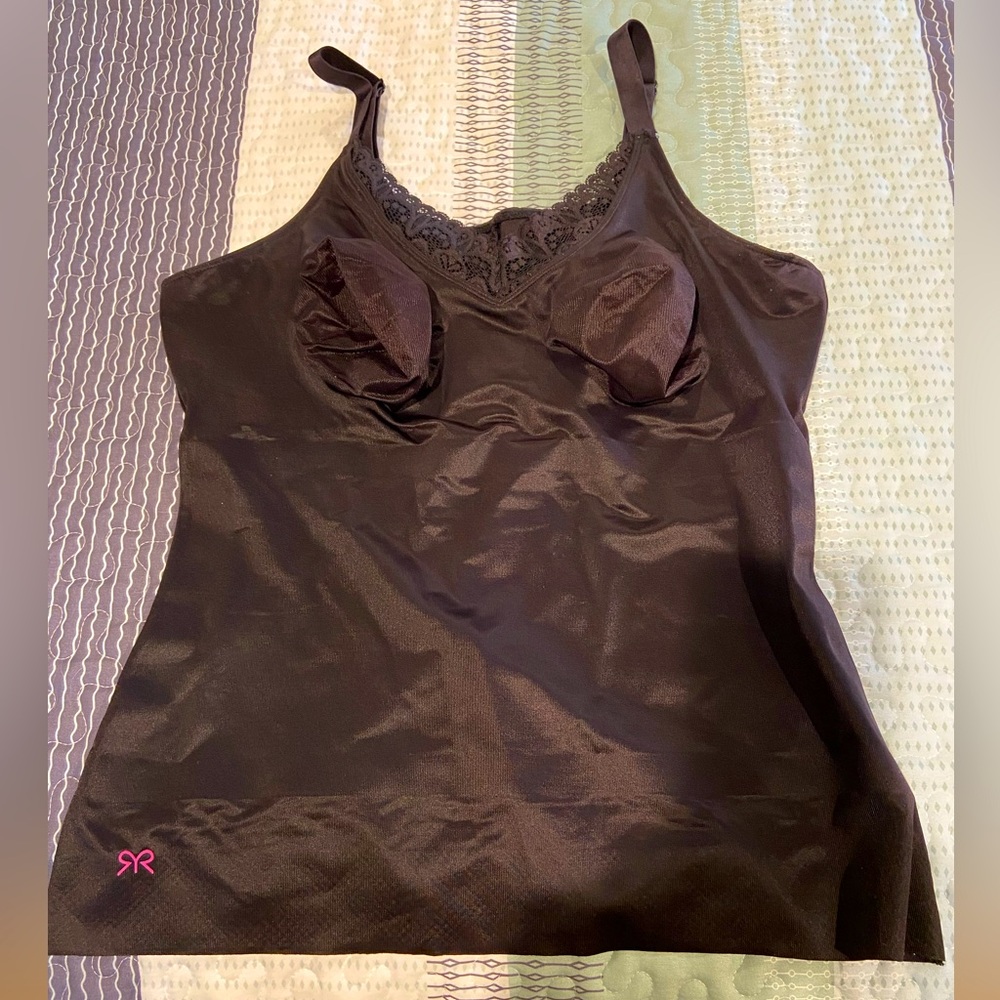 Ruby Ribbon 1810 Black Diva Lace Cami Size 40